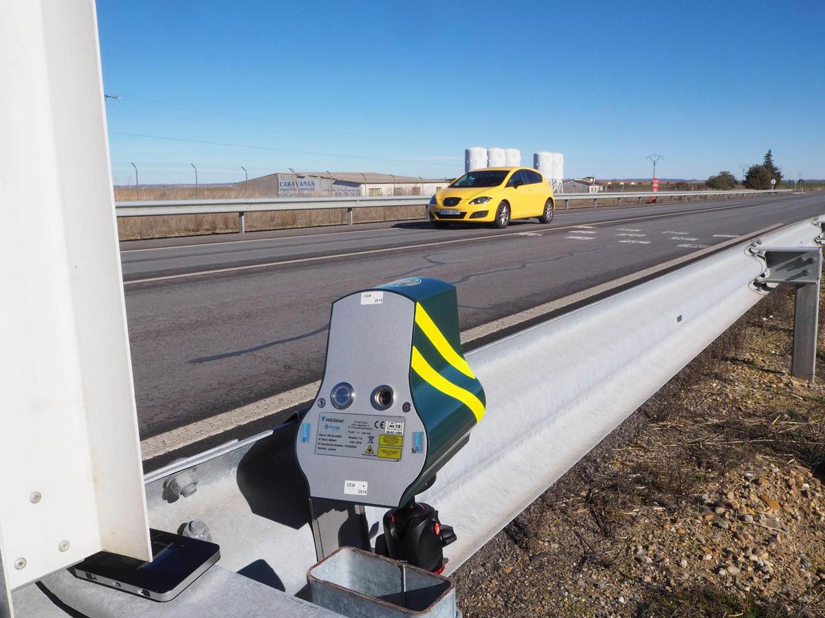 El nuevo radar Velolaser en el punto con más accidentes del último quinquenio en la N-620 en Castellanos