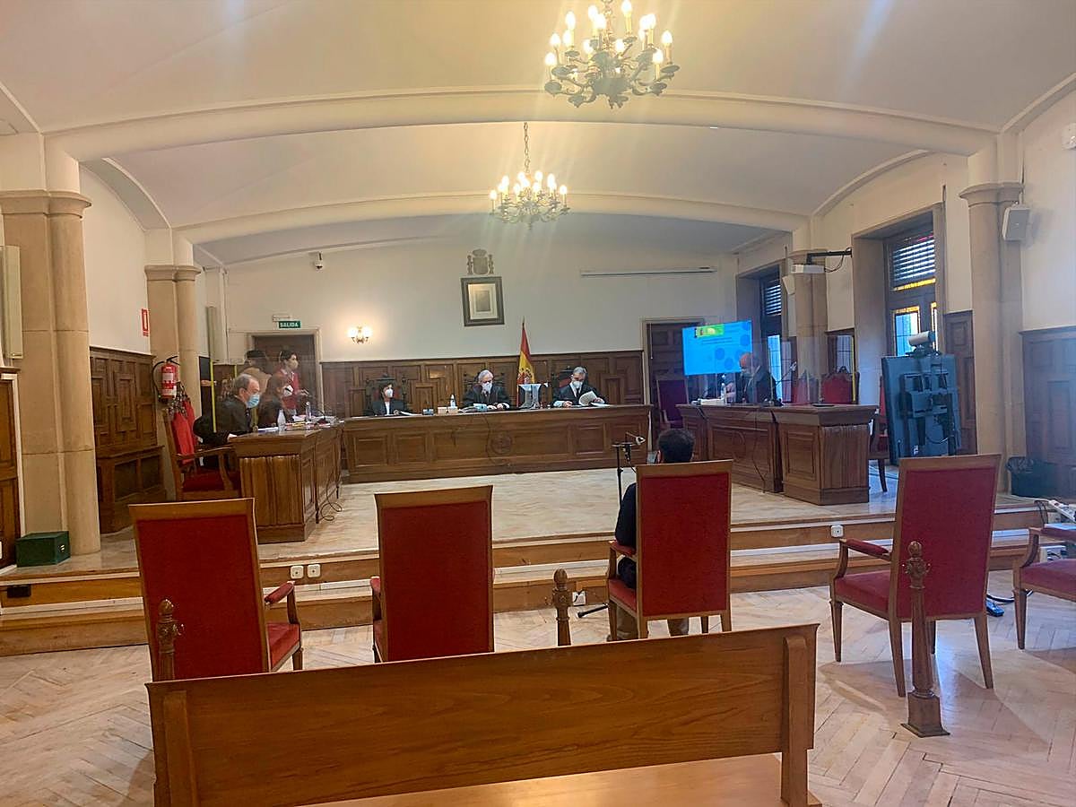 Imagen del juicio que se está celebrando este lunes.