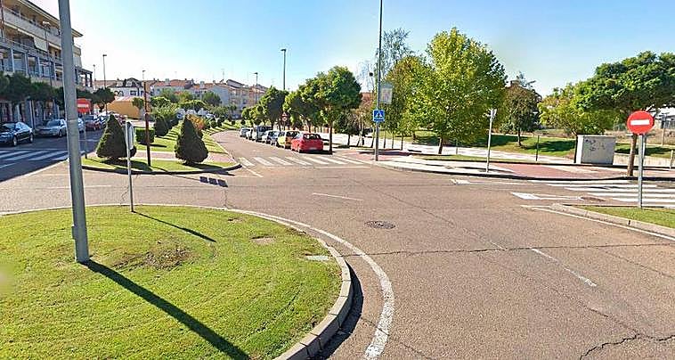 Lugar en el que se produjo el atropello del ciclista.