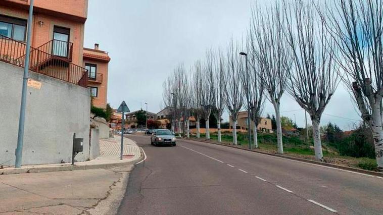 Calle la Cuesta de Cabrerizos, donde terminó la persecución.