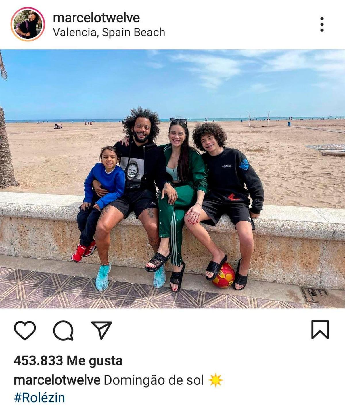 La foto que subió de vacaciones.