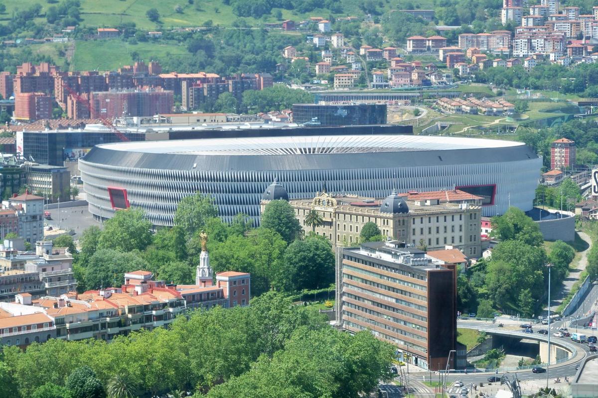 Vista aérea de San Mamés.