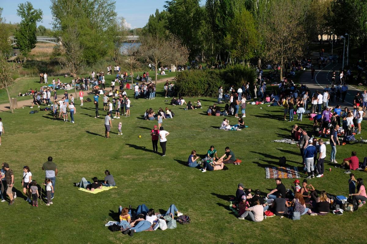 Celebración del Lunes de Aguas de 2019 en el parque Elio de Nebrija.