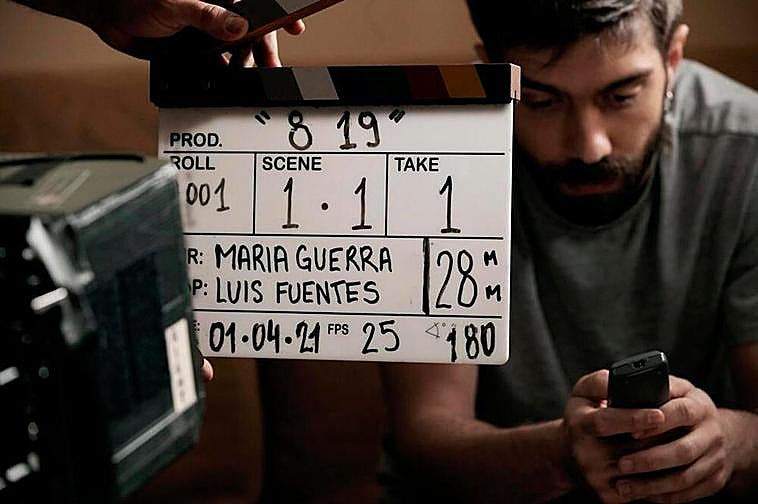 El actor Raúl Pulido, en una imagen promocional del corto.