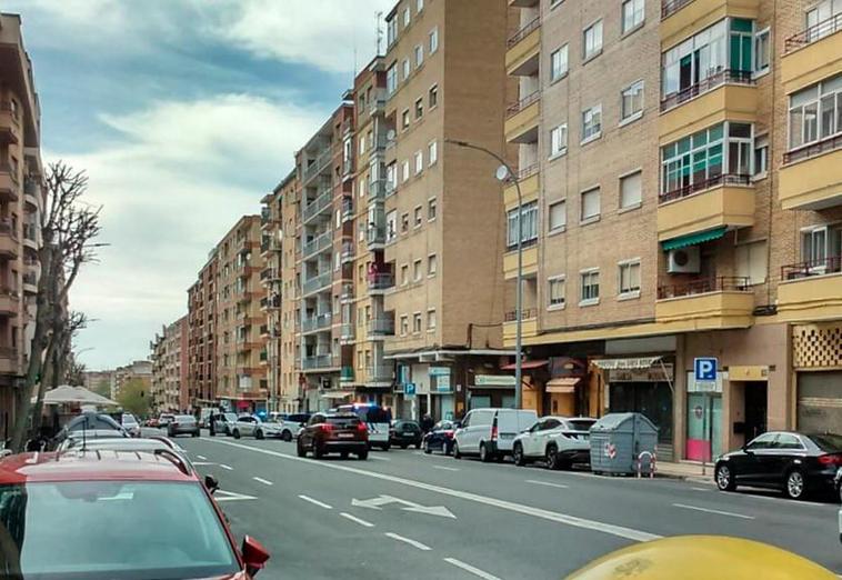 La Policía en el lugar de los hechos.