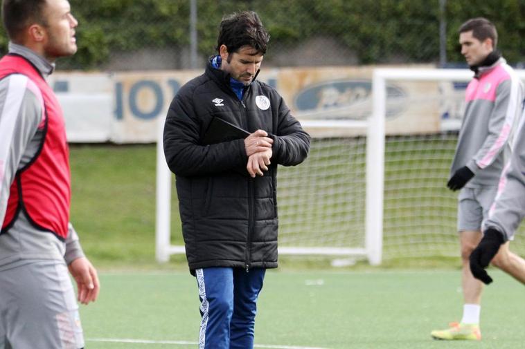 Lolo Escobar, en un entrenamiento