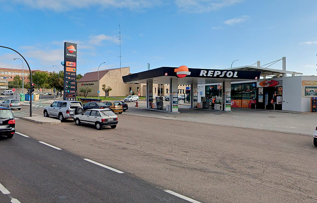 Gasolinera donde se ha producido el atraco