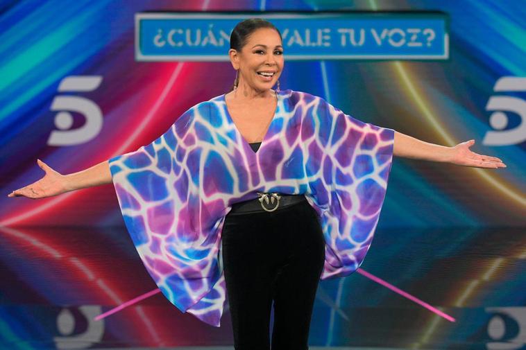 Isabel Pantoja en la presentación del programa ‘Top Star’.