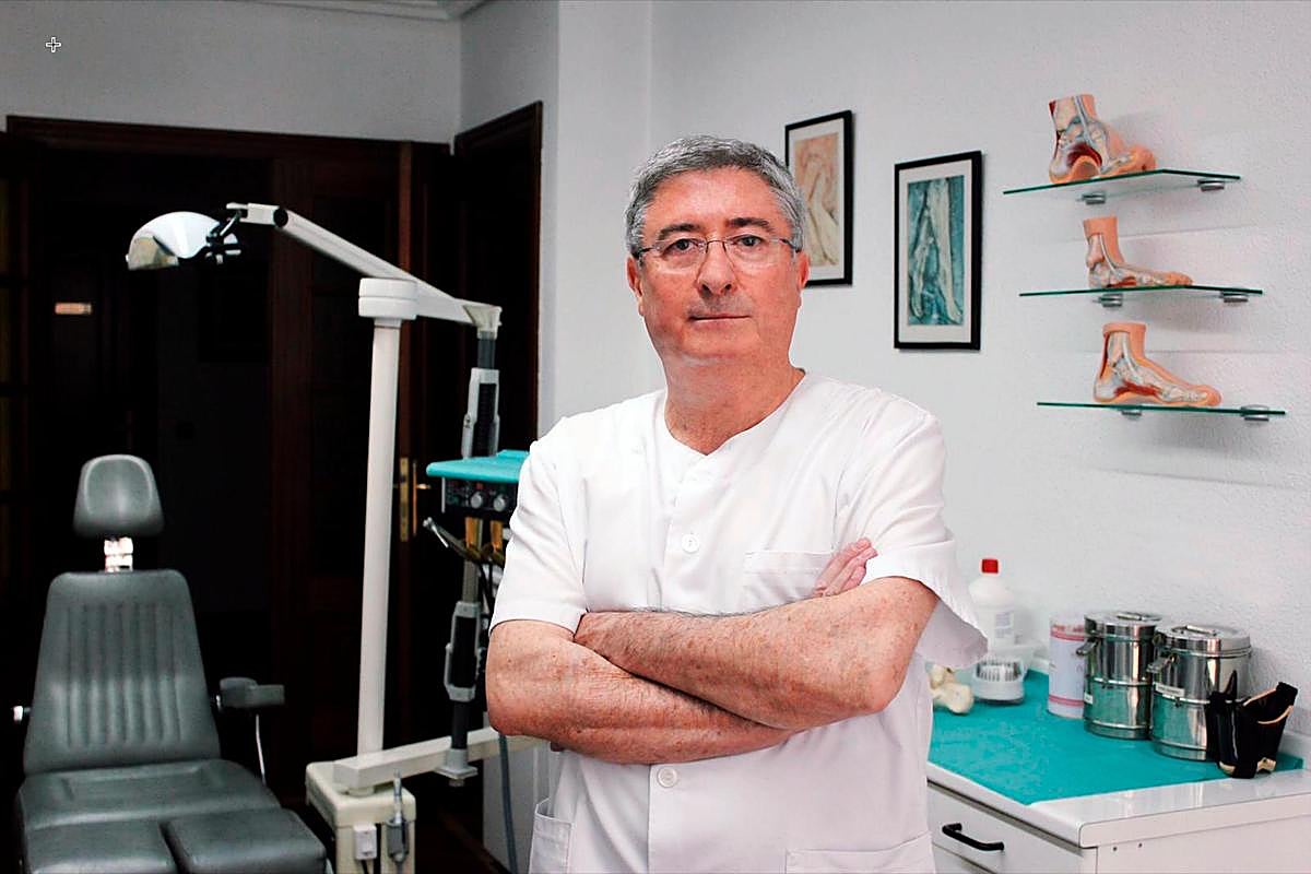 El presidente del Colegio de Podólogos de Castilla y León, José Luis Muñoz.