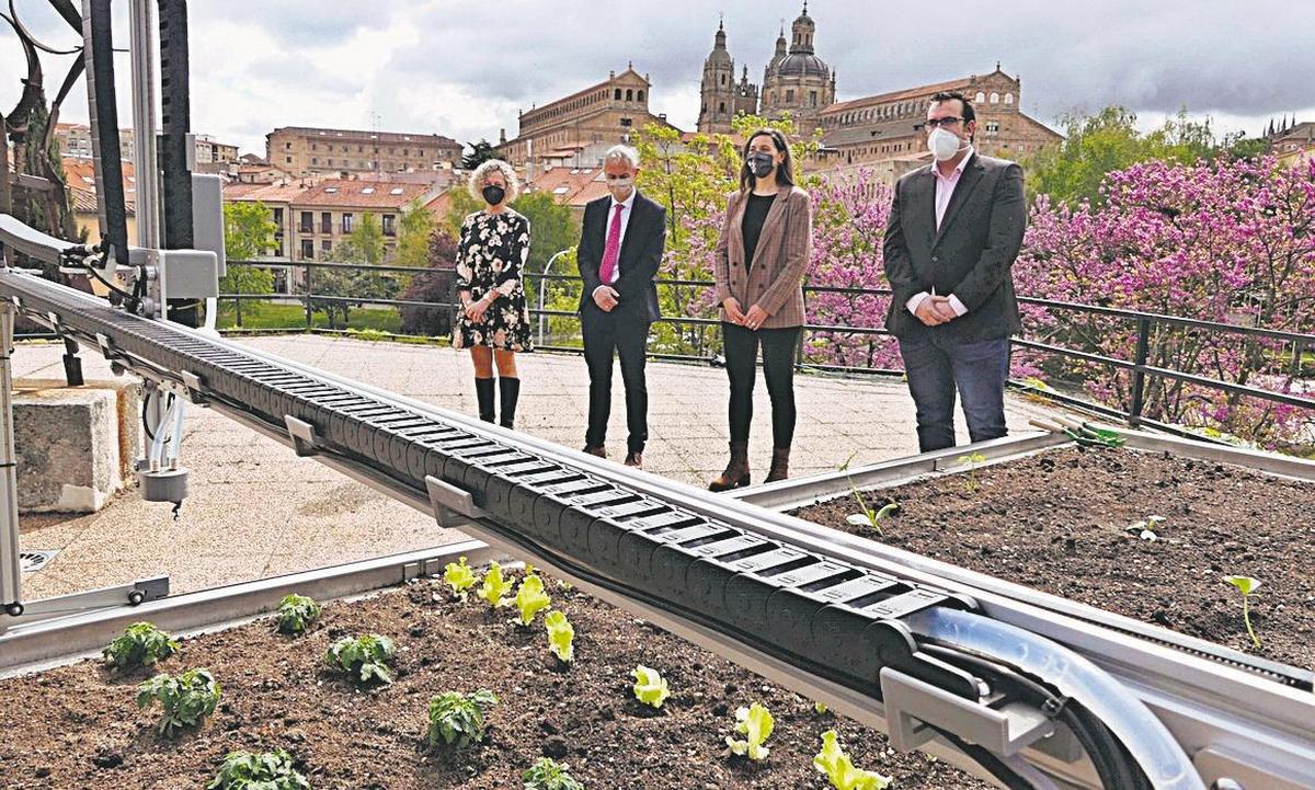 La Universidad acaba de estrenar un huerto robotizado impulsado desde la Oficina Verde