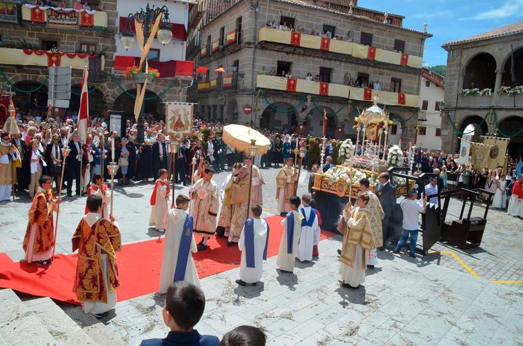 Imagen de la última procesión del Corpus de Béjar celebrada en la ciudad en junio de 2019.