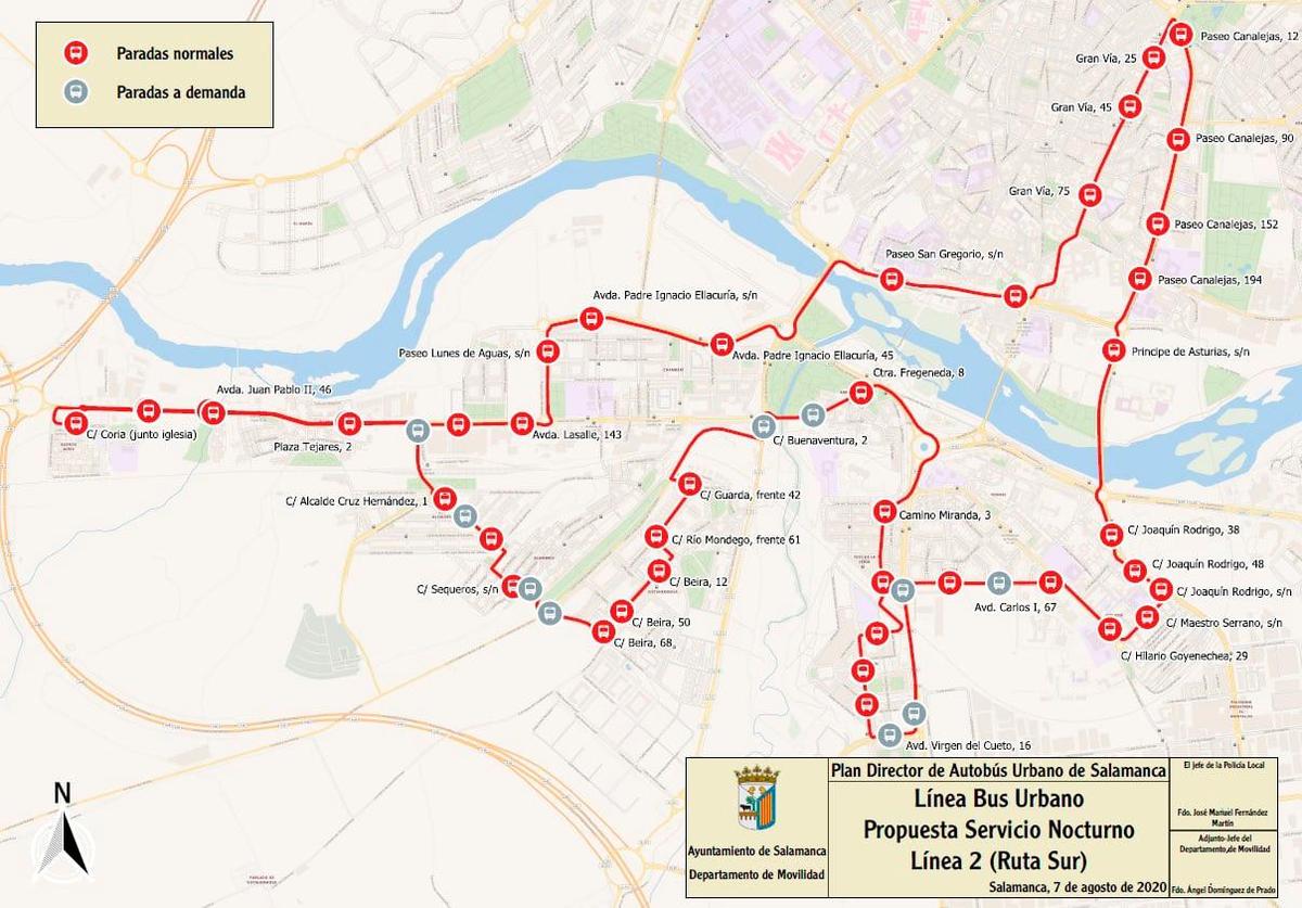 Línea 2, ruta del sur de la capital. | ARCHIVO