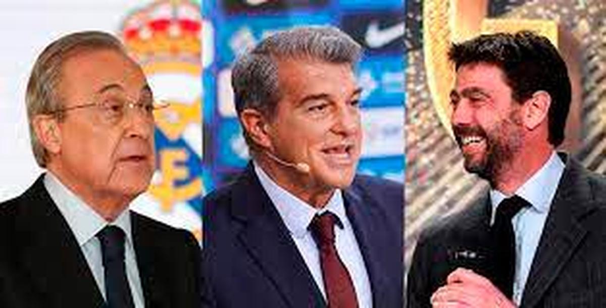 Presidentes de Real Madrid, Barça y Juventus.