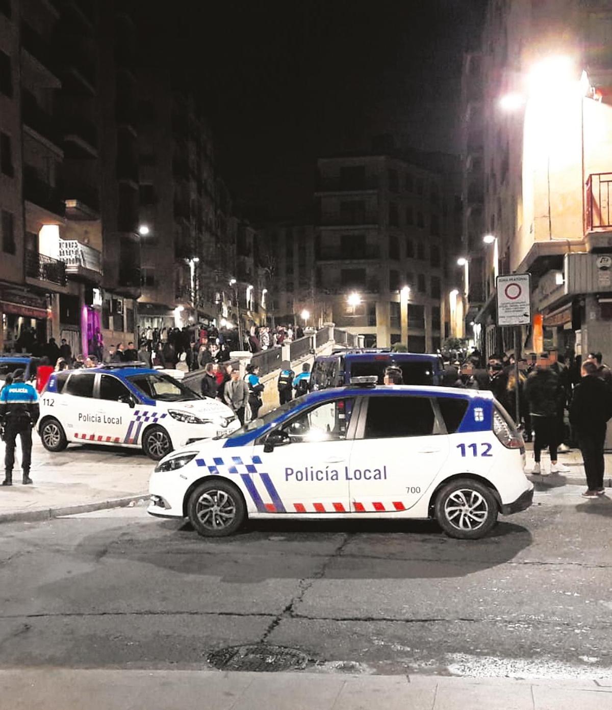 Trifulca en la calle Bermejeros antes de la pandemia.