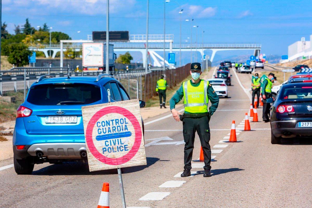 Control de la Guardia Civil.