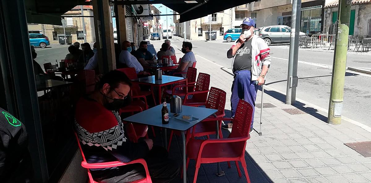 Una de las terrazas de Villamayor.