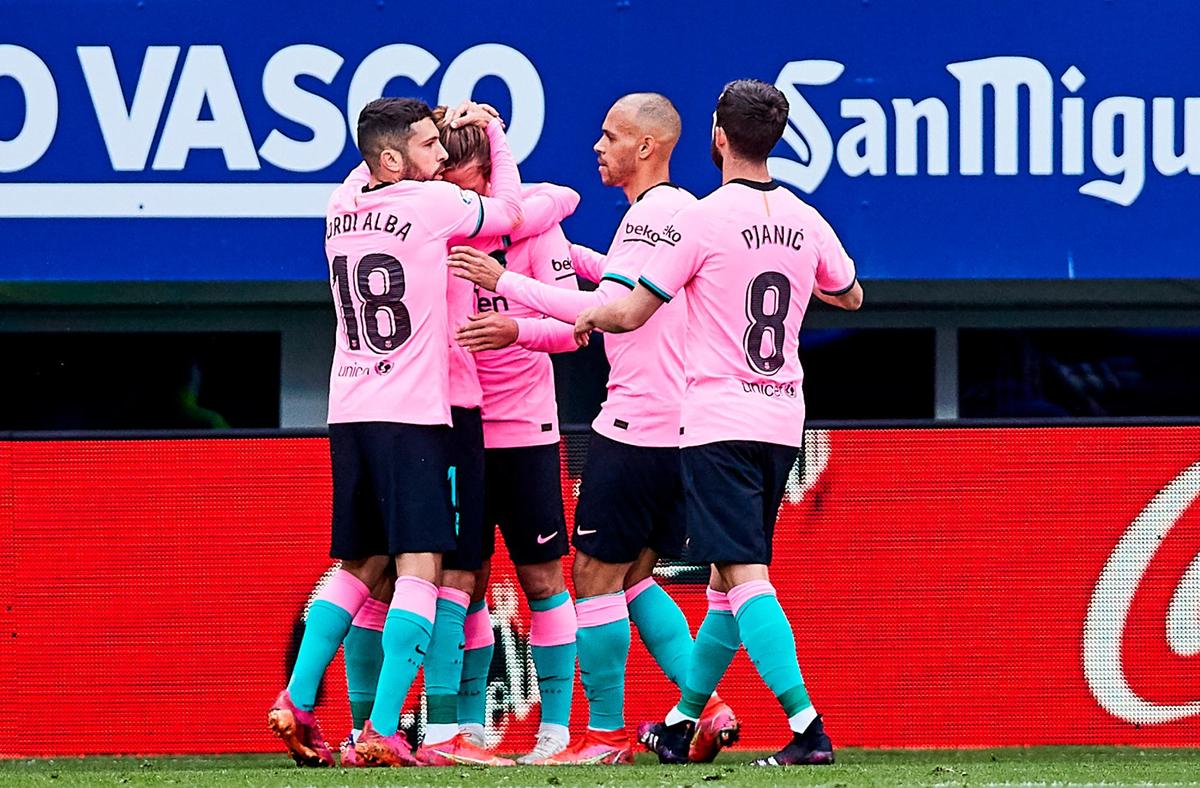 Griezmann celebrando su gol.