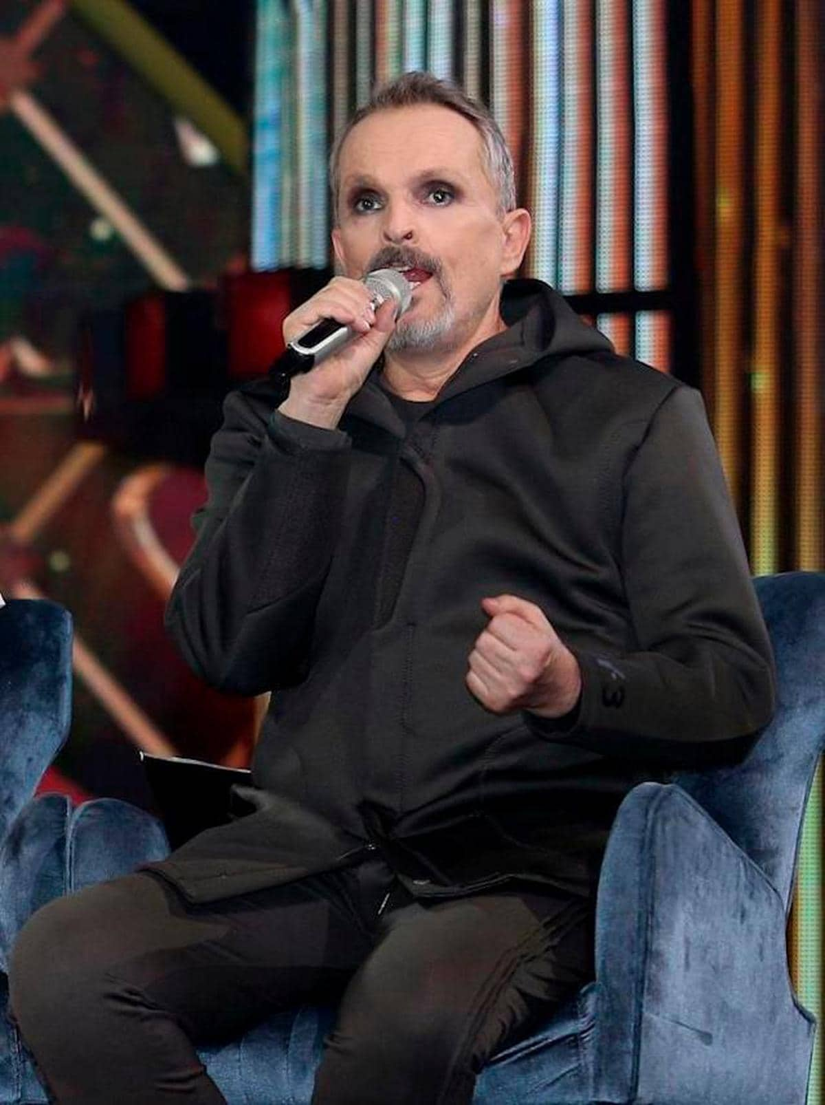 Miguel Bosé, durante su reaparición en México.