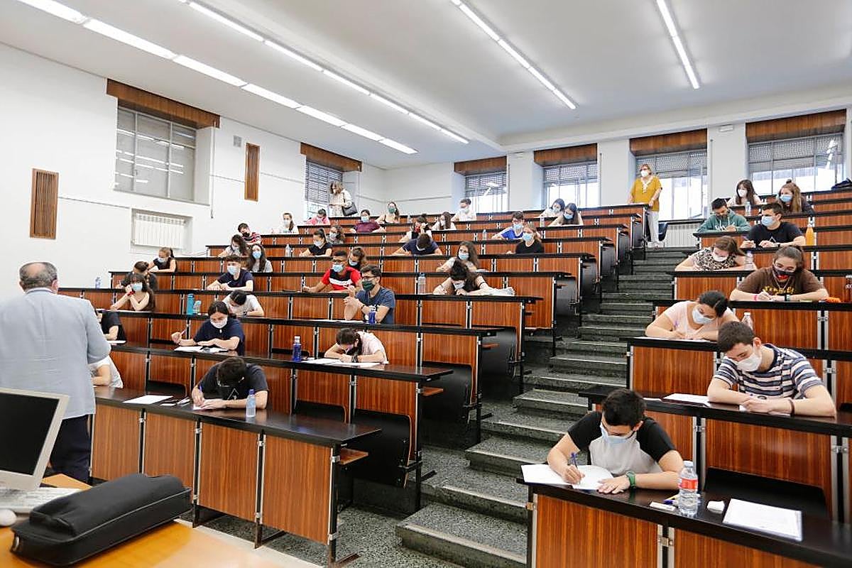 Prueba de la EBAU del pasado año en Salamanca.