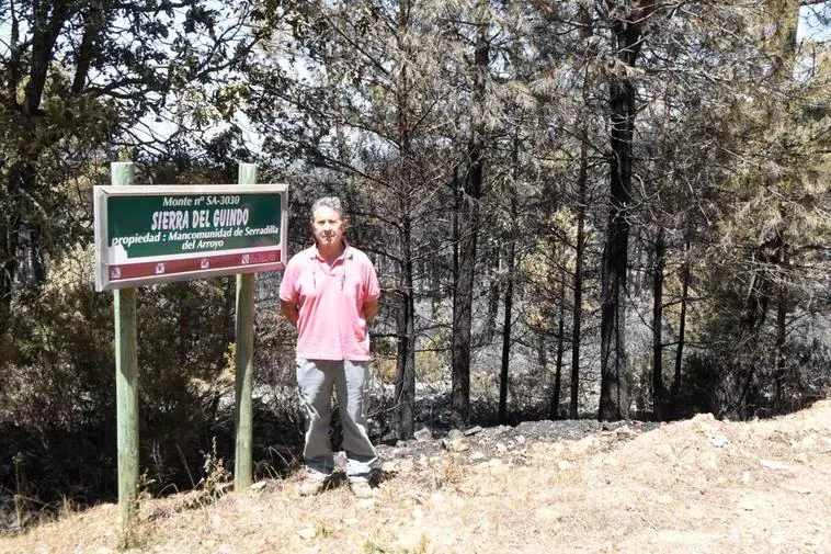 “Se ha quemado toda mi ilusión”, el duro testimonio de uno de los afectados por el incendio de Serradilla del Arroyo