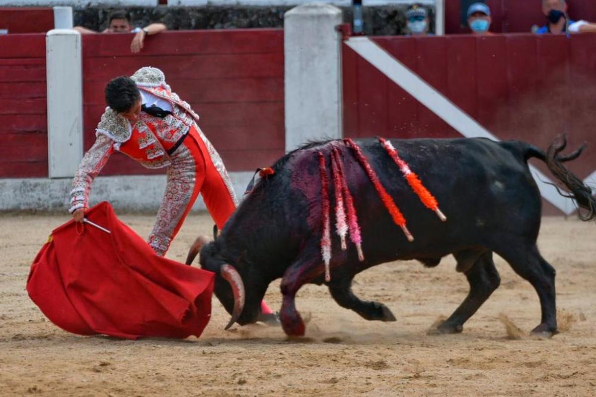 Derechazo de Pablo Jaramillo en Arenas de San Pedro.