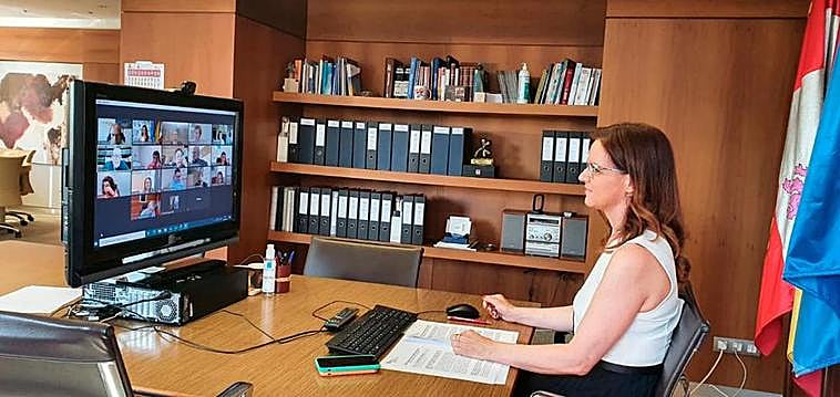 La consejera de Empleo e Industria, Ana Carlota Amigo