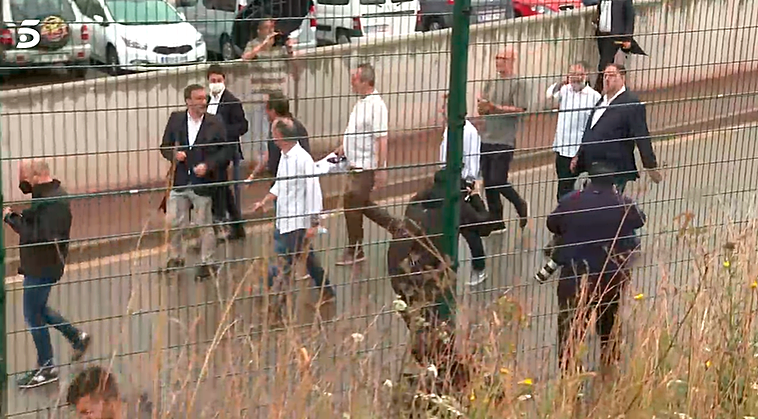 Captura de la salida de prisión.