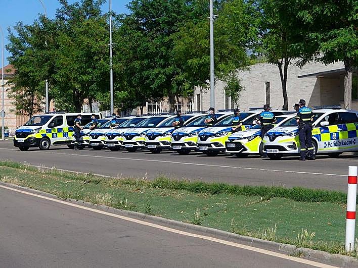 Parte de la nueva flota de la Policía local de Salamanca