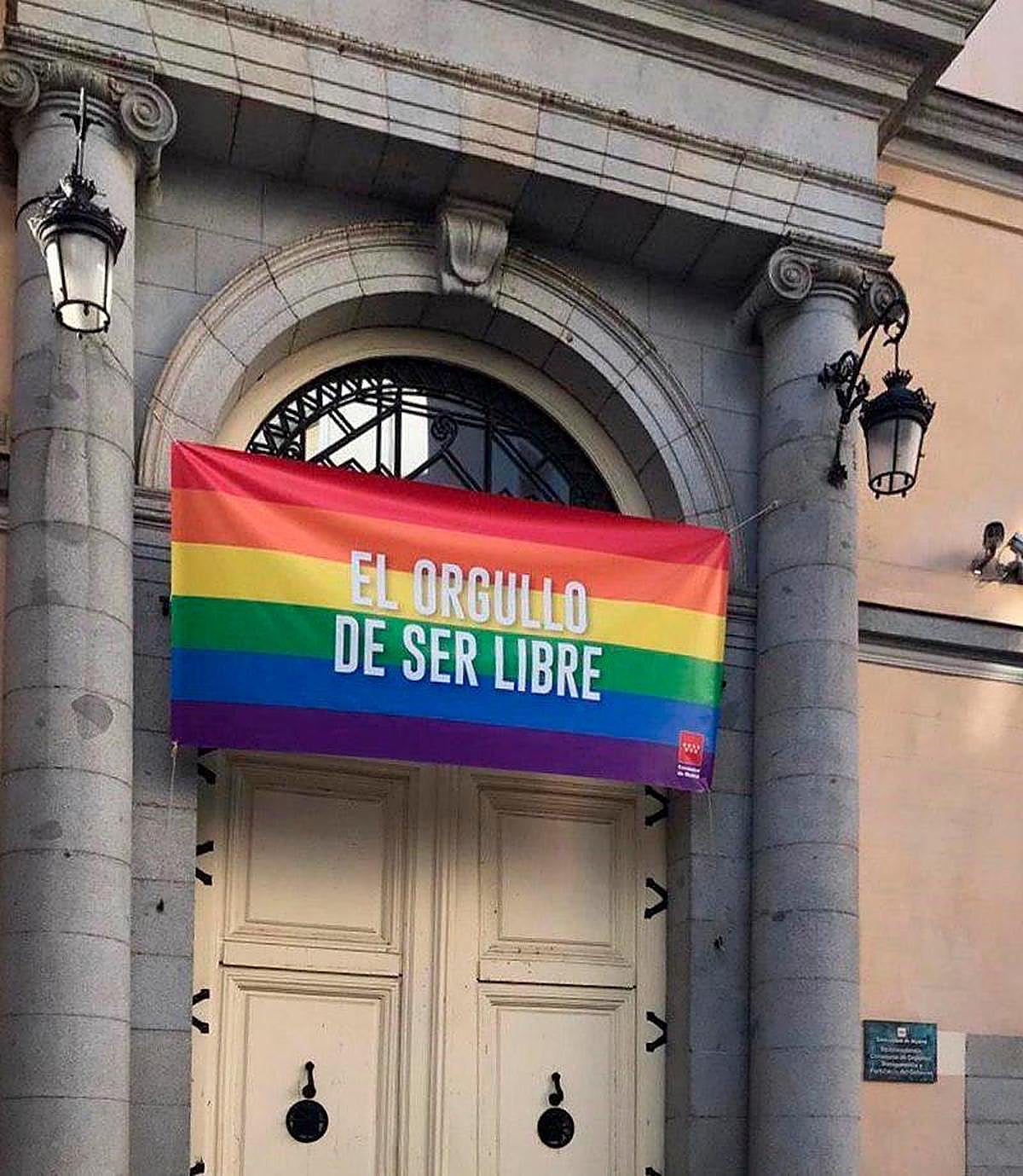 Imagen de una bandera LGTB.