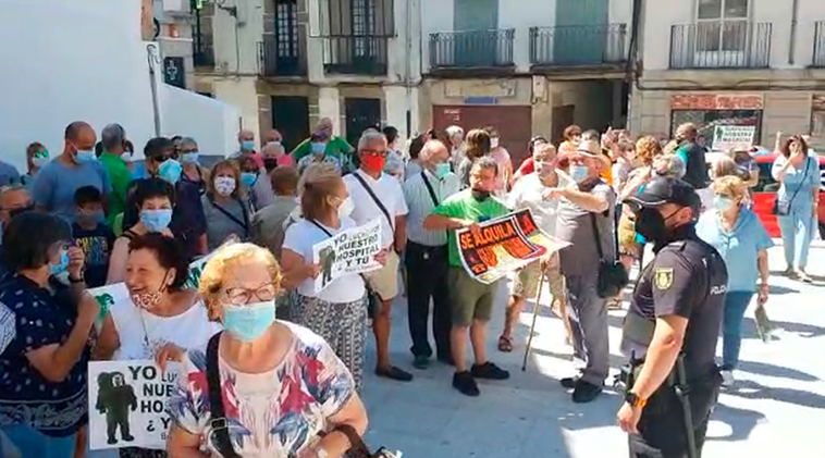 Ruidosa manifestación de protesta contra la Junta en Béjar