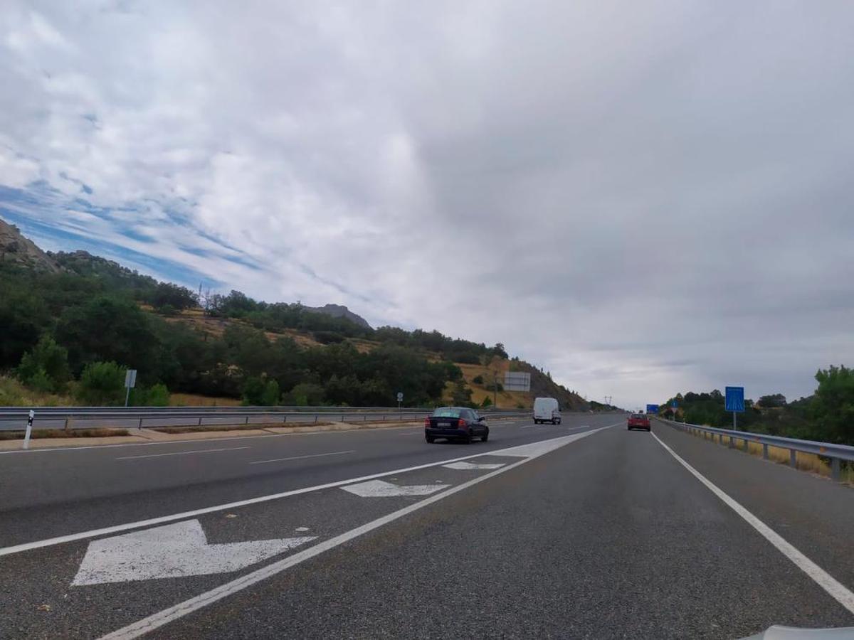 El octogenario ha sido interceptado en el kilómetro 409 de la A-66, en la fotografía.