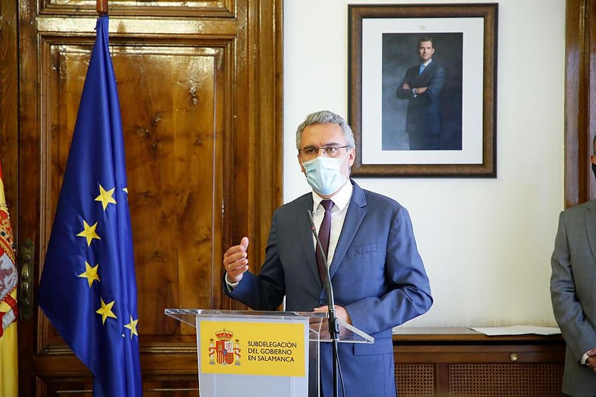 El delegado del Gobierno, Francisco Izquierdo, en Salamanca