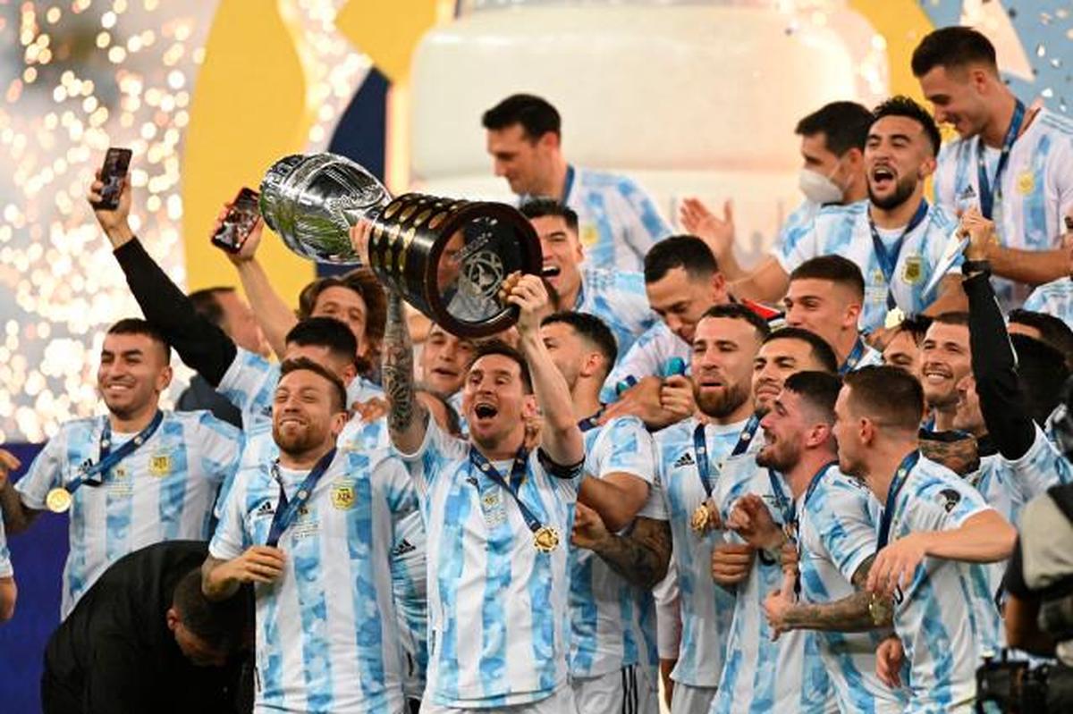 Celebración del título de Argentina.