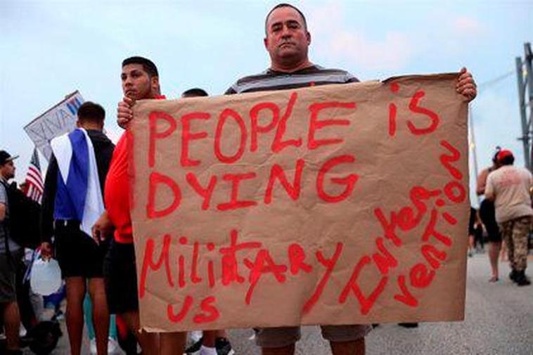 Organizaciones del exilio cubano piden una intervención militar a EEUU