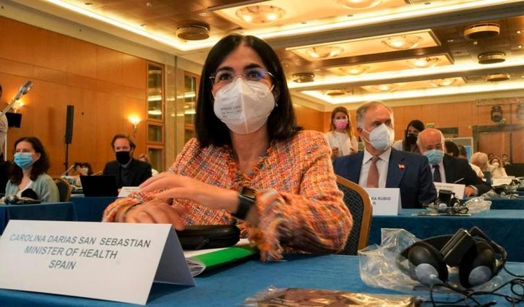 La ministra de Sanidad, Carolina Darias