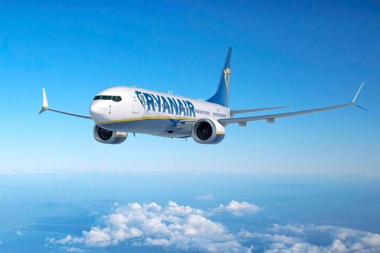 Un avión de Ryanair.