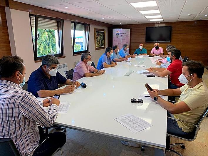 Mesa de cereal de la Lonja de Salamanca.