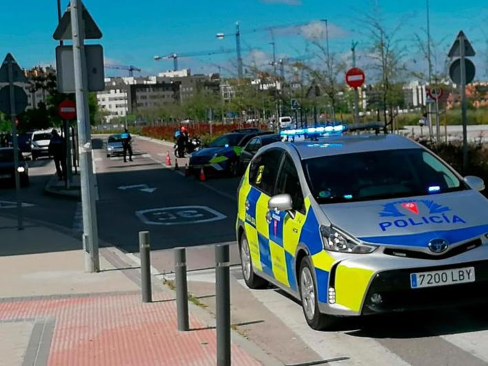Imagen de la intervención policial.