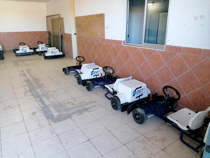 Los vehículos que han llegado al Parque Infantil de Tráfico.