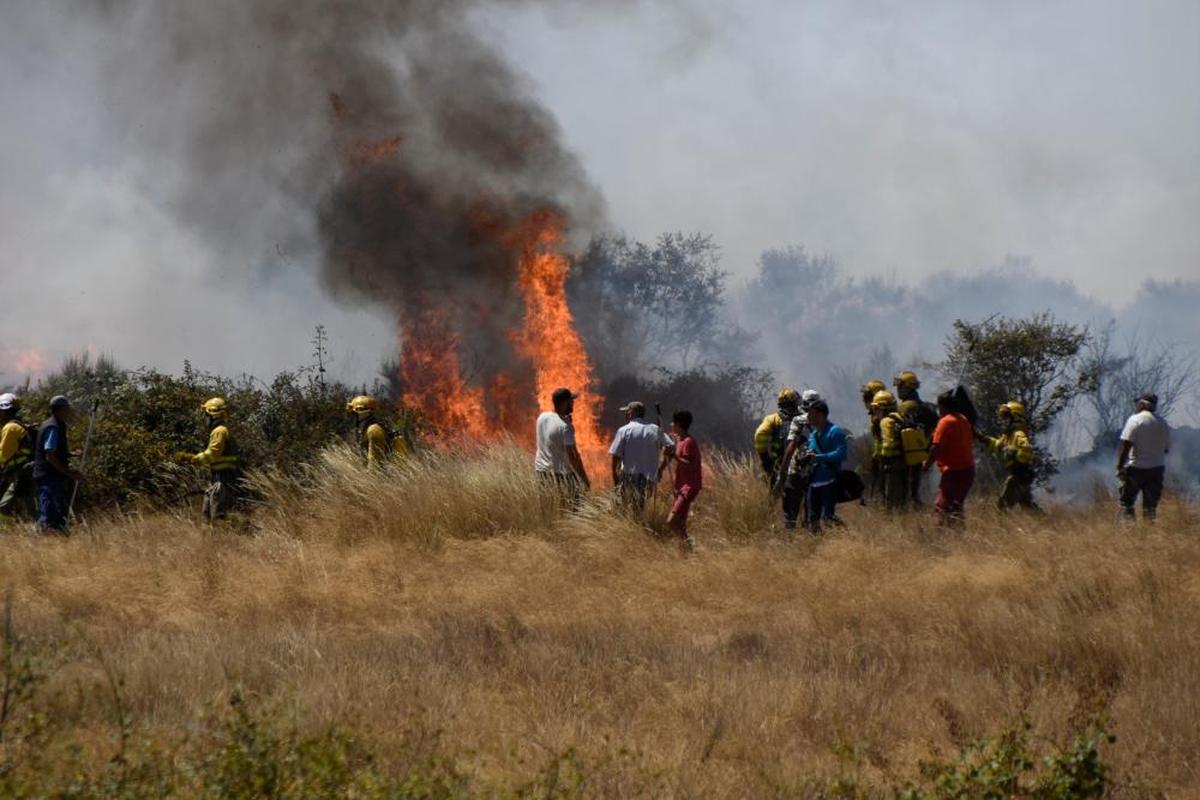 Incendio en San Felices de los Gallegos.