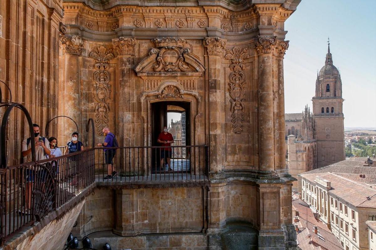 Panorámica del casco histórico desde uno de los balcones de las torres.