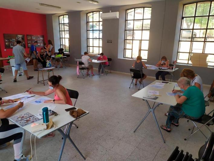 Imagen del taller de contadores serranos que comenzó el lunes.