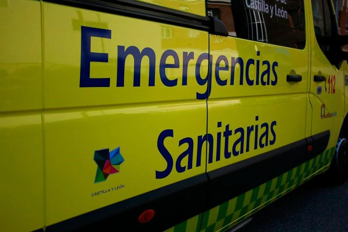 Una ambulancia de soporte vital básico de Sacyl trasladó al conductor al Hospital Virgen de la Vega de la capital salmantina.