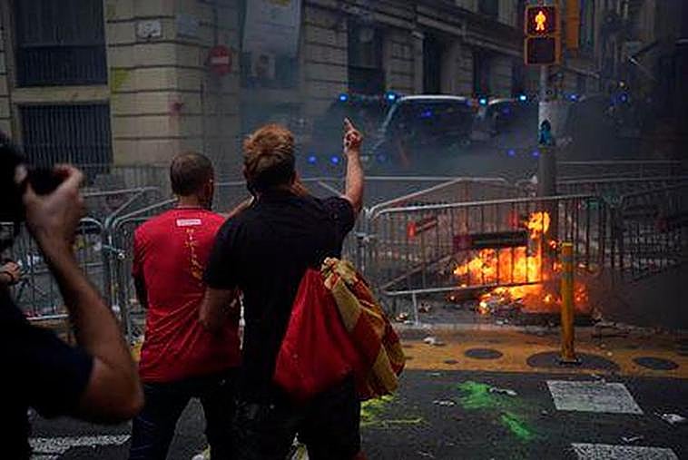Altercados en Barcelona.
