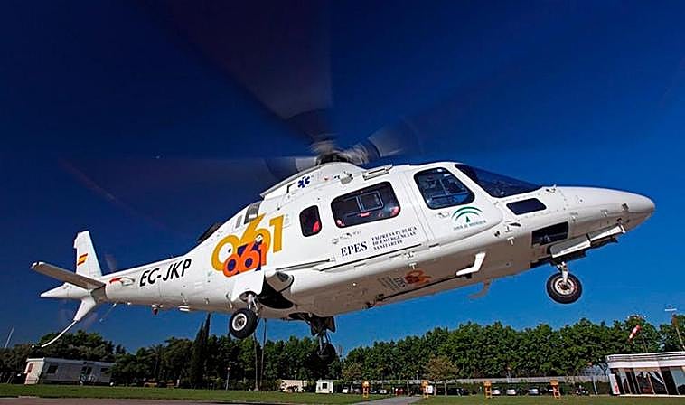 Helicóptero del 061.