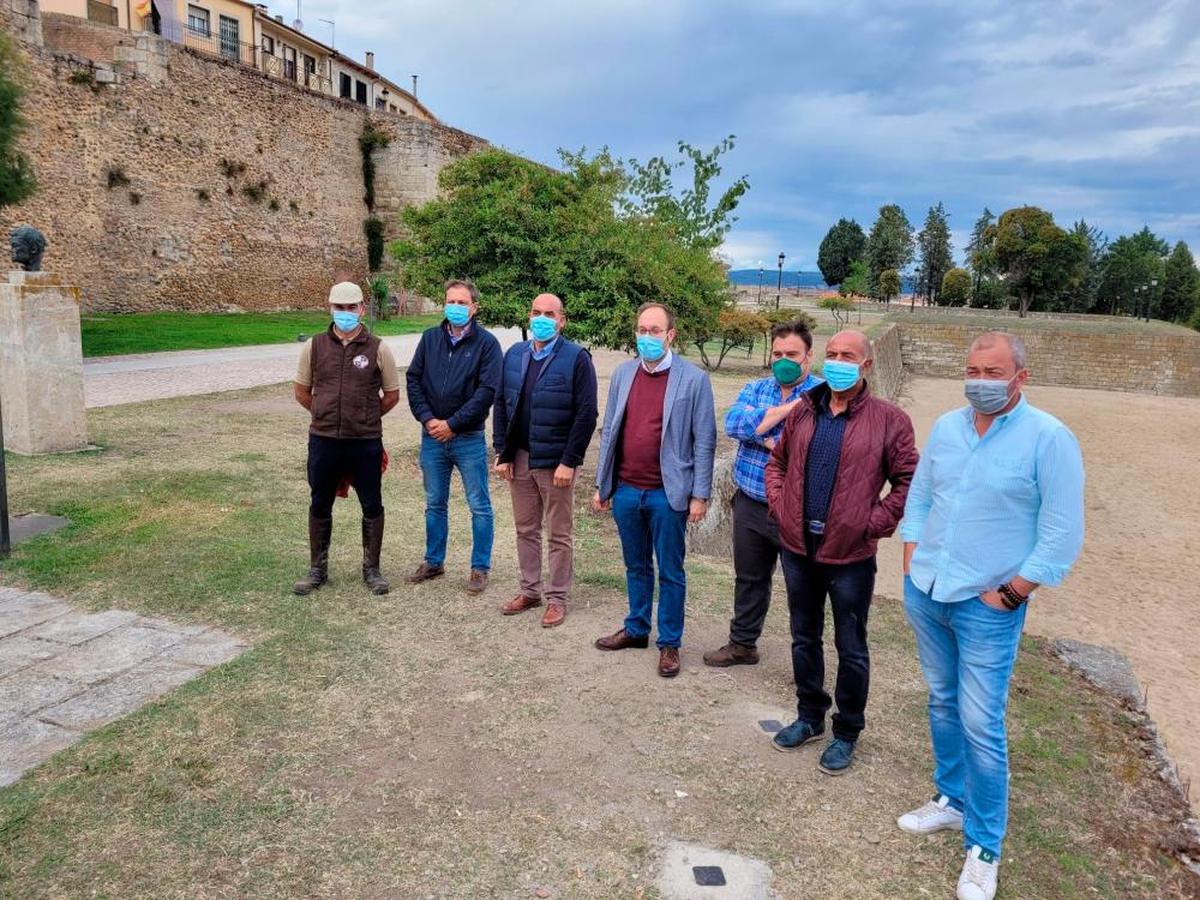 El paseo Fernando Arrabal de Ciudad Rodrigo, que acogió la XX Feria del Caballo.