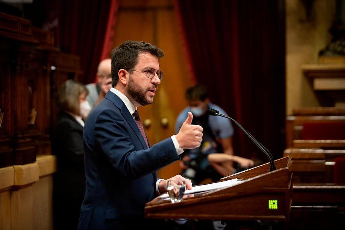 El presidente de la Generalitat, Pere Aragonés.