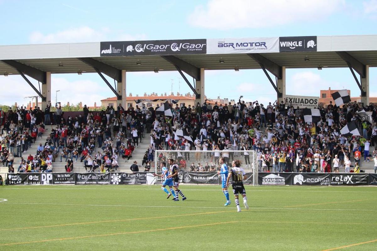 Estadio Reina Sofía el pasado domingo durante el Unionistas-Deportivo.