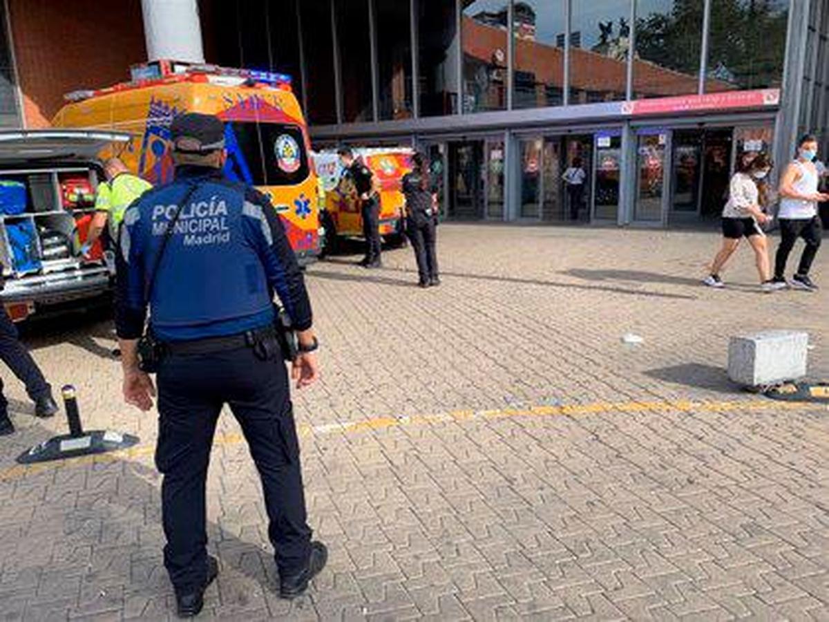 Samur-Protección Civil y Policía Municipal en la estación de Atocha.