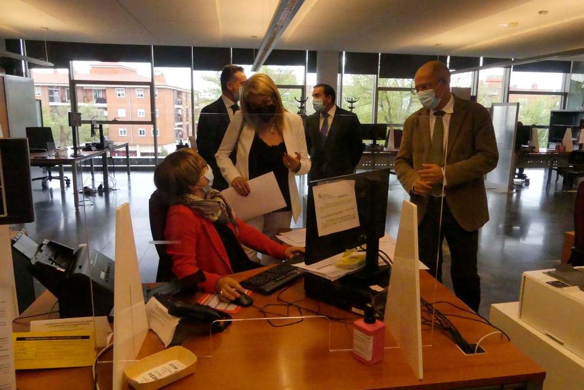 Francisco Igea, durante su visita a la Junta en Salamanca